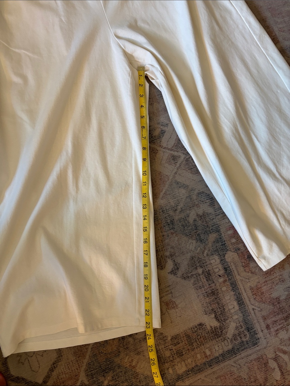 Eileen Fisher Cream Pull-On Knit Pants - Picture 5 of 5